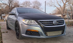 2010 Volkswagen CC Sport in silver with carbon fiber accents and upgraded features parked outdoors