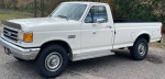 1989 Ford F250 pickup truck with low mileage and V8 engine, featuring new tires and pristine interior.