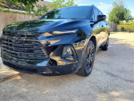 2019 Chevrolet Blazer LT in black, showcasing its sleek front design and well-maintained exterior, available for sale.