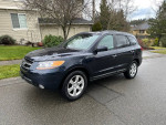 2007 Hyundai Santa Fe Limited FWD parked on a residential street, featuring clean body and good tires.