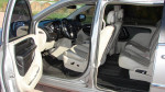 Interior of 2013 Chrysler Town & Country Touring with touchscreen stereo and leather seats