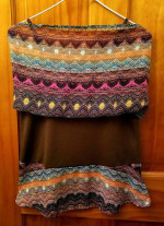 Beautees Girls Brown Pink Boho Cami Tank Top Size Medium