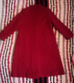 Vintage M.G. Kinsler 100% Pure Wool Red Winter Coat