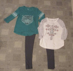 Teen Girl Small Bundle- leggings, jeans, tops, sweater, & hoodie