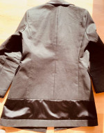 Black coach trench coat size 10