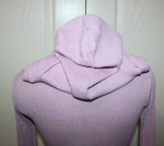 NEW! MICHAEL STARS Size SM/MED Mauve Pink Fitted Shimmer Shine Hoodie