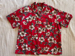 Ky's Hawaiian Red Floral Shirt