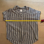 NEW Core Life Tunic Blouse for Women - Blue White - Large