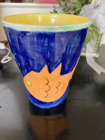 Edip Gini Handmade Turkish Glazed Vase