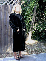 Cool Antique 1920s Black Velvet Coat * Shawl Collar *