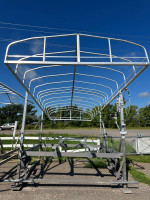 2019 Porta Dock aluminum 3000lb electric boat lifts with 24' canopy **