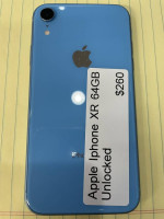 Apple iphone XR Unlocked 64gb $250 30days warranty