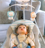 Ingenuity InLighten 6-Speed Foldable Baby Swing with Light Up Mobile