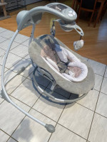 Ingenuity InLighten Baby Swing: Mobile, Music, Wall Adapter