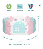 Dream On Me 12 Panel Rumi Baby Playpen