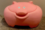 Plastic Piggy Toy Box Storage Chest