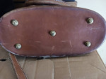 Vintage DOONEY & BOURKE Caramel Brown Pebble Leather Norfolk Bag