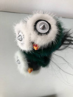 New Fendi Mohawk Fur Monster Charm for Handbag