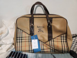 Rare AUTHENTIC Burberry Haymarket Nova Check vintage duffle