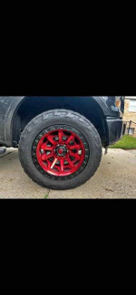 20x10 FuelOffRoad 18 Offset CovertRedBlackBeadRing/Nittos 33x12.5x18s