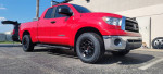 18” black Toyota Tundra 5x150 5 lug rims TRD PRO wheels tires a/t